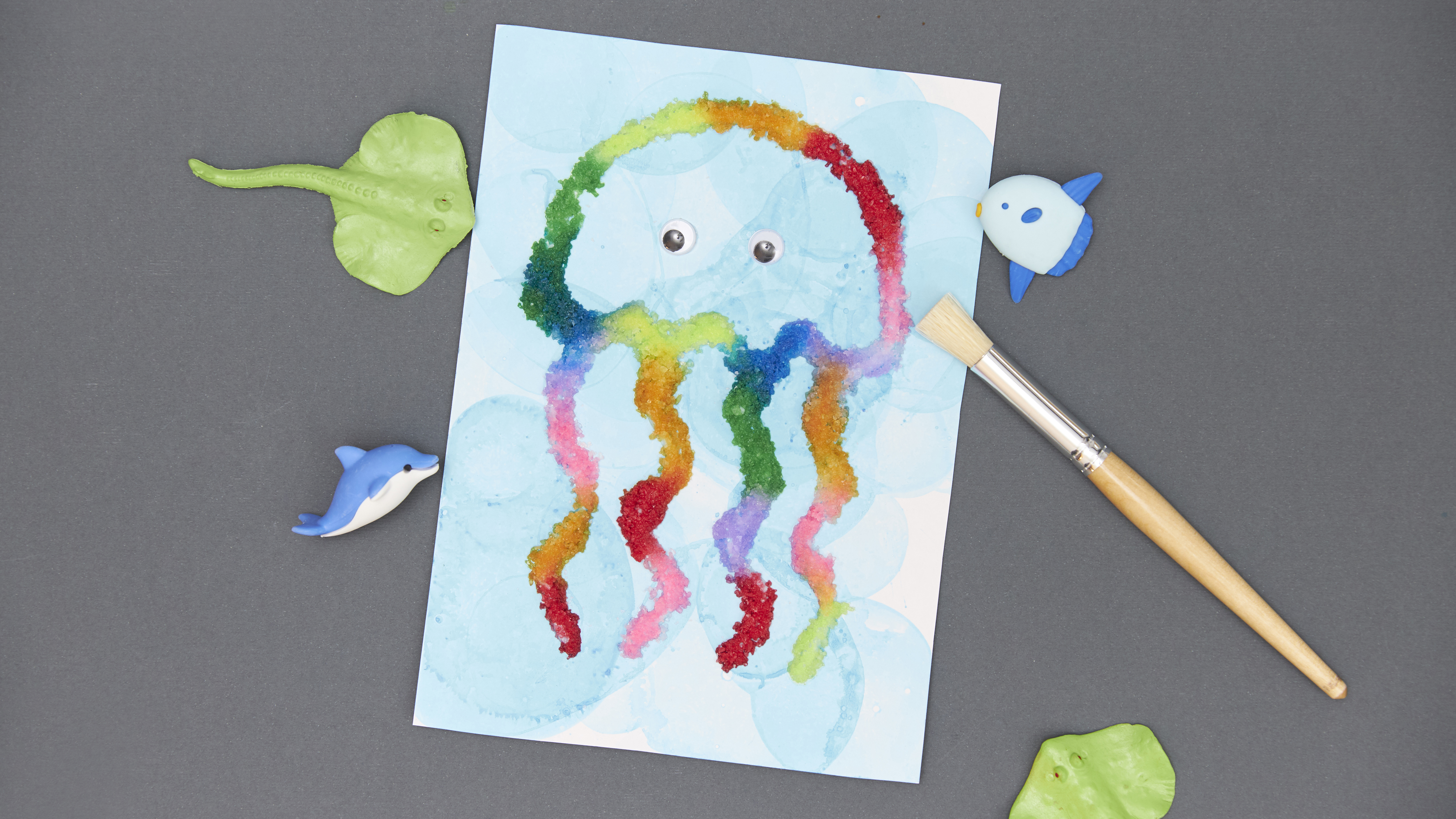 School Holiday Fun Create A Jellyfish Salt Painting