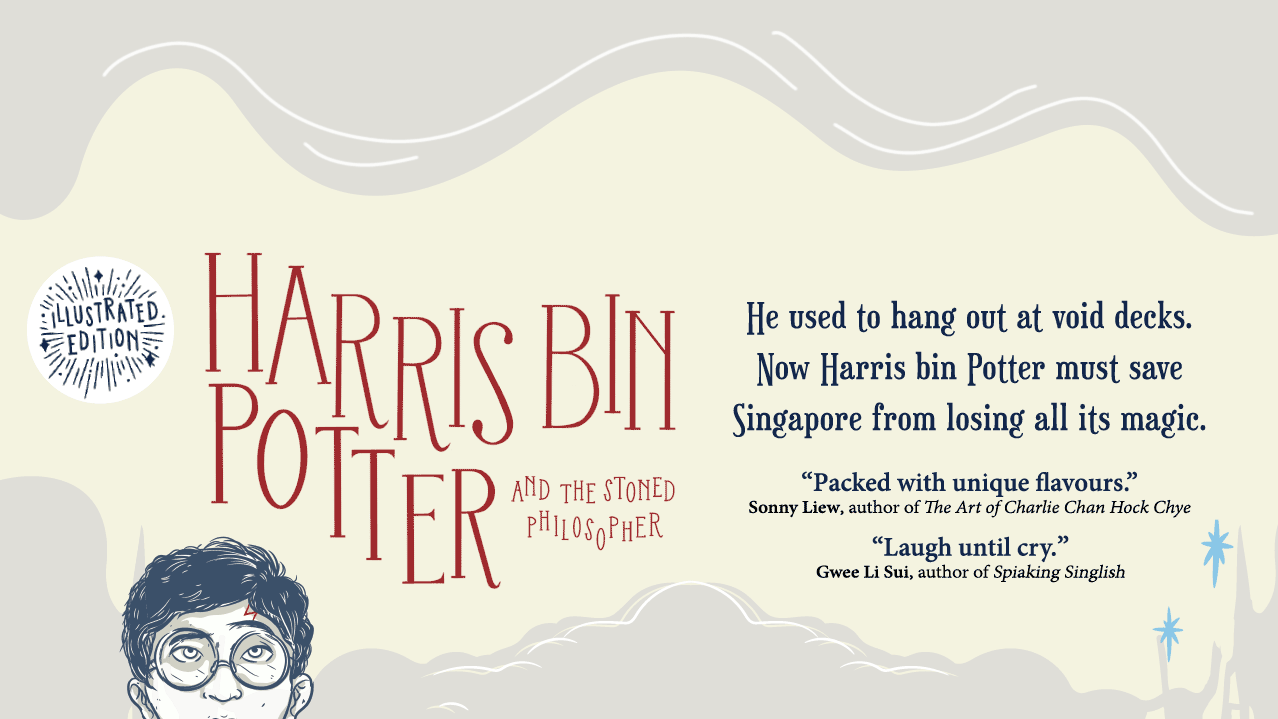 Discover Harris bin Potter and the Stoned Philosopher, a hilarious Singaporean Harry Potter parody packed with Singlish, heartland humour and local magic.