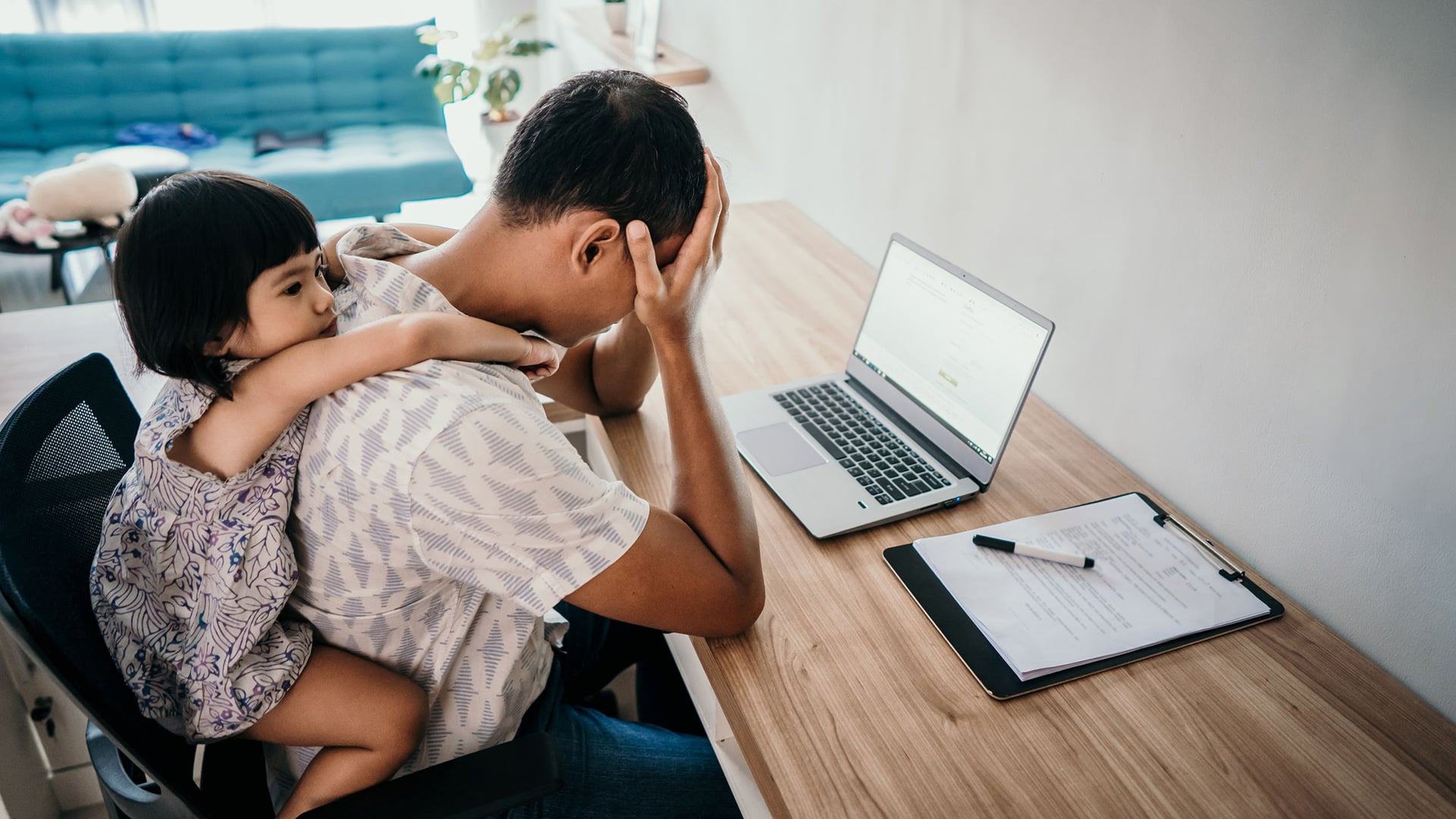 Children disturbance during work from home (WFH).