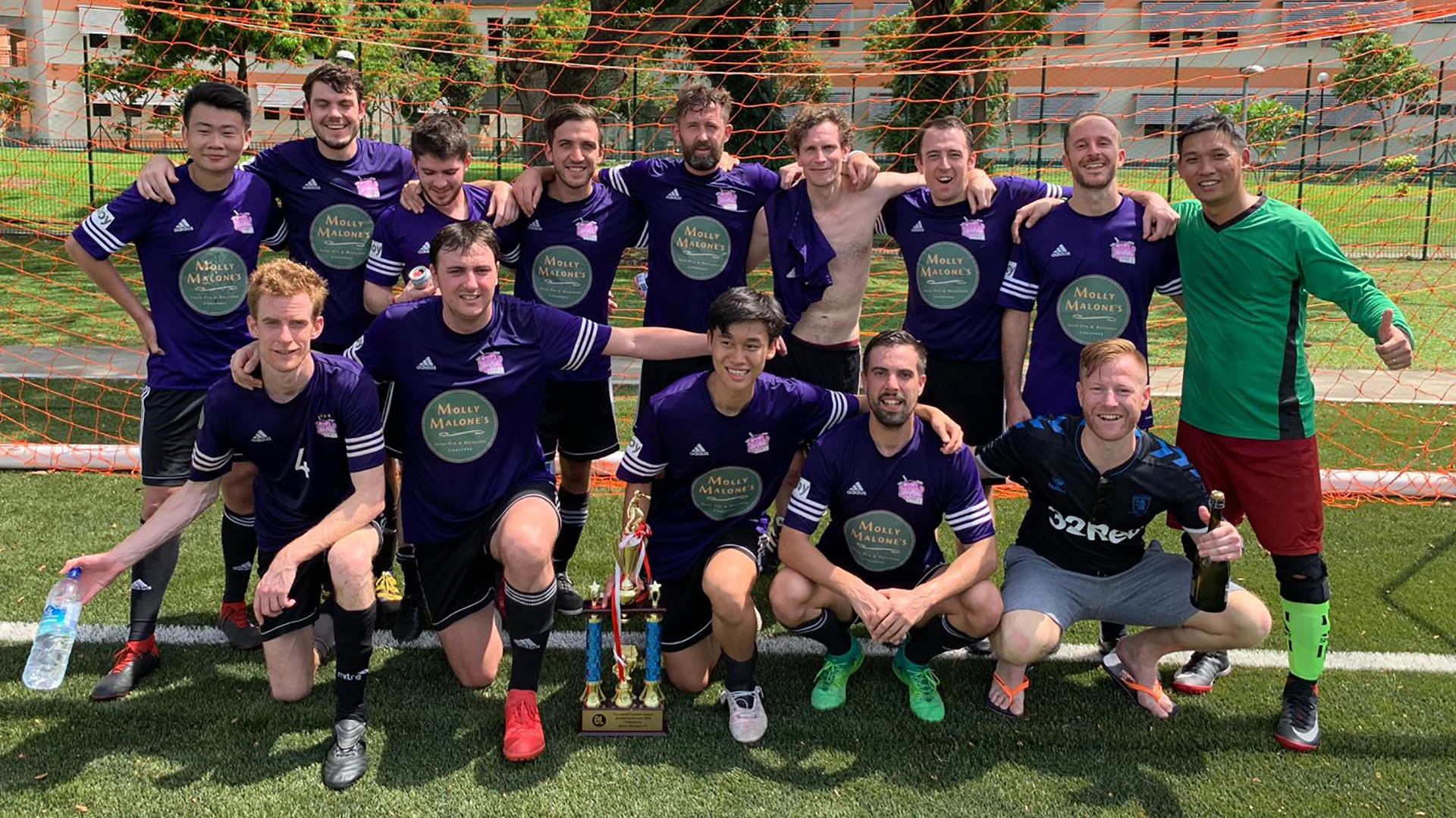 The amateur footballers from Purple Monkeys FC are running the distance between Singapore and Dhaka.