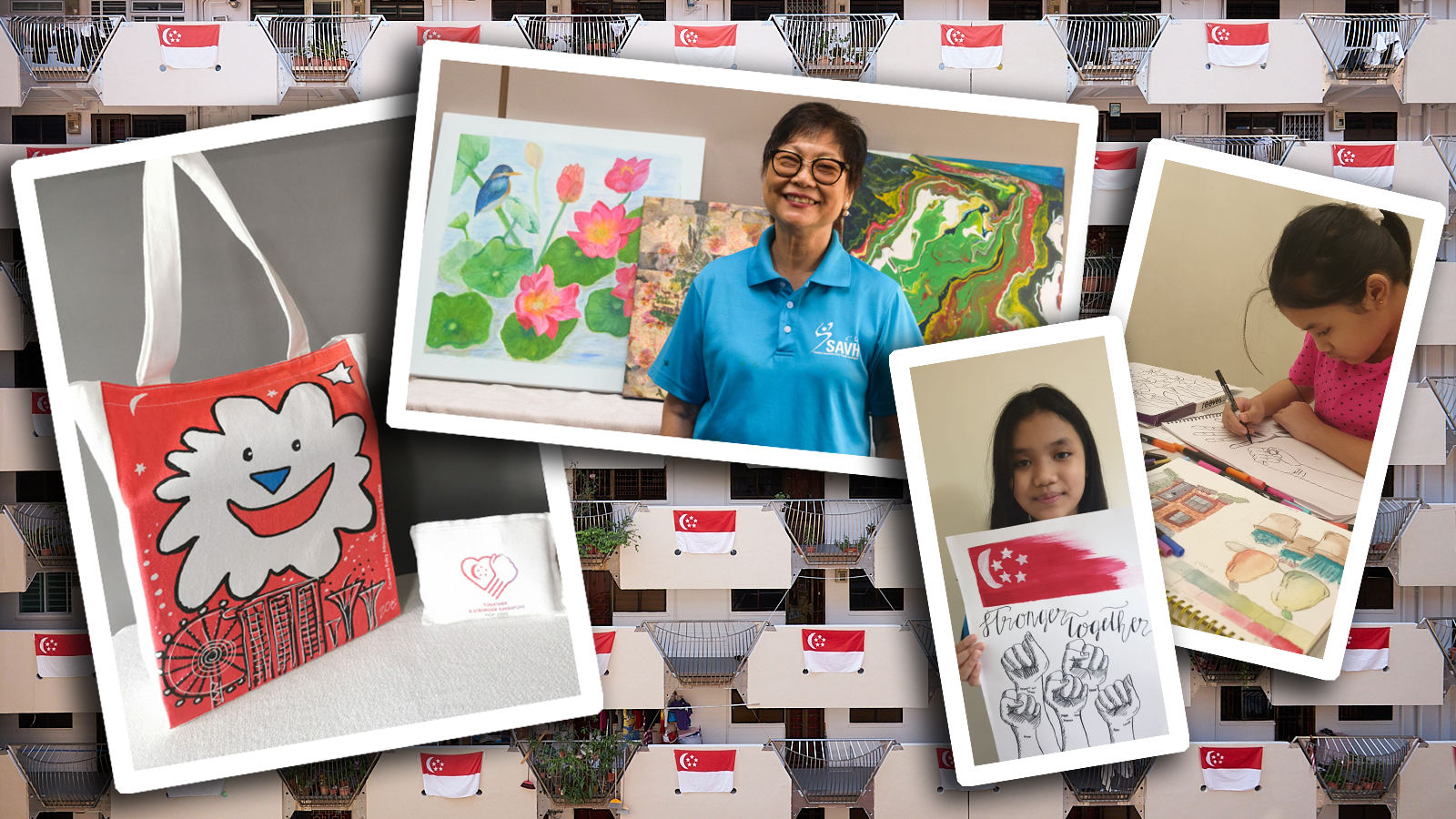 This year's bag designed by local artists with disabilities is also a grocery bag and comes with items to help fight COVID-19.