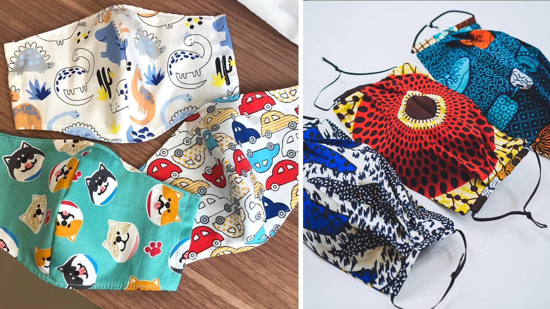 Just a couple of months ago, only a few local businesses and crafters were selling reusable masks. Now they're everywhere. Here are a few of our favourites.