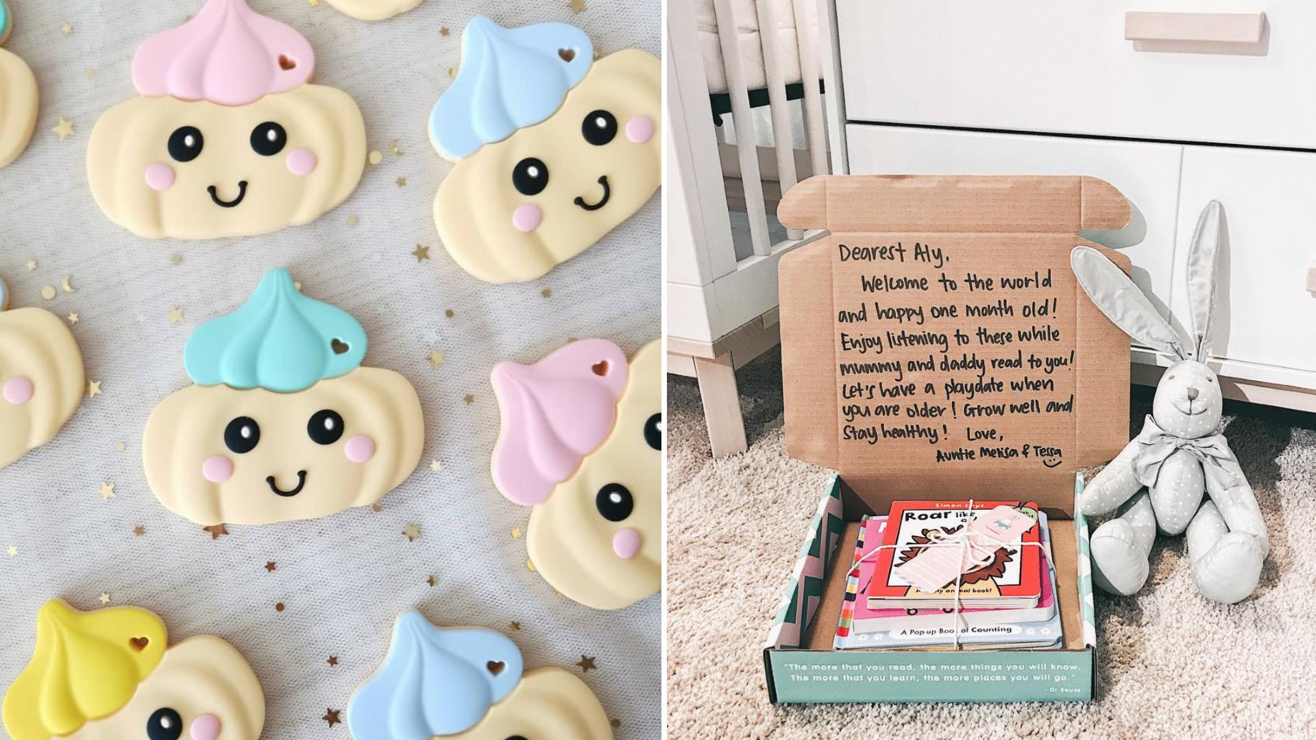 Discover unique, handmade baby gifts from local Singapore makers. Safe, customisable presents for newborns and toddlers that parents will love, from baby teethers to toys.