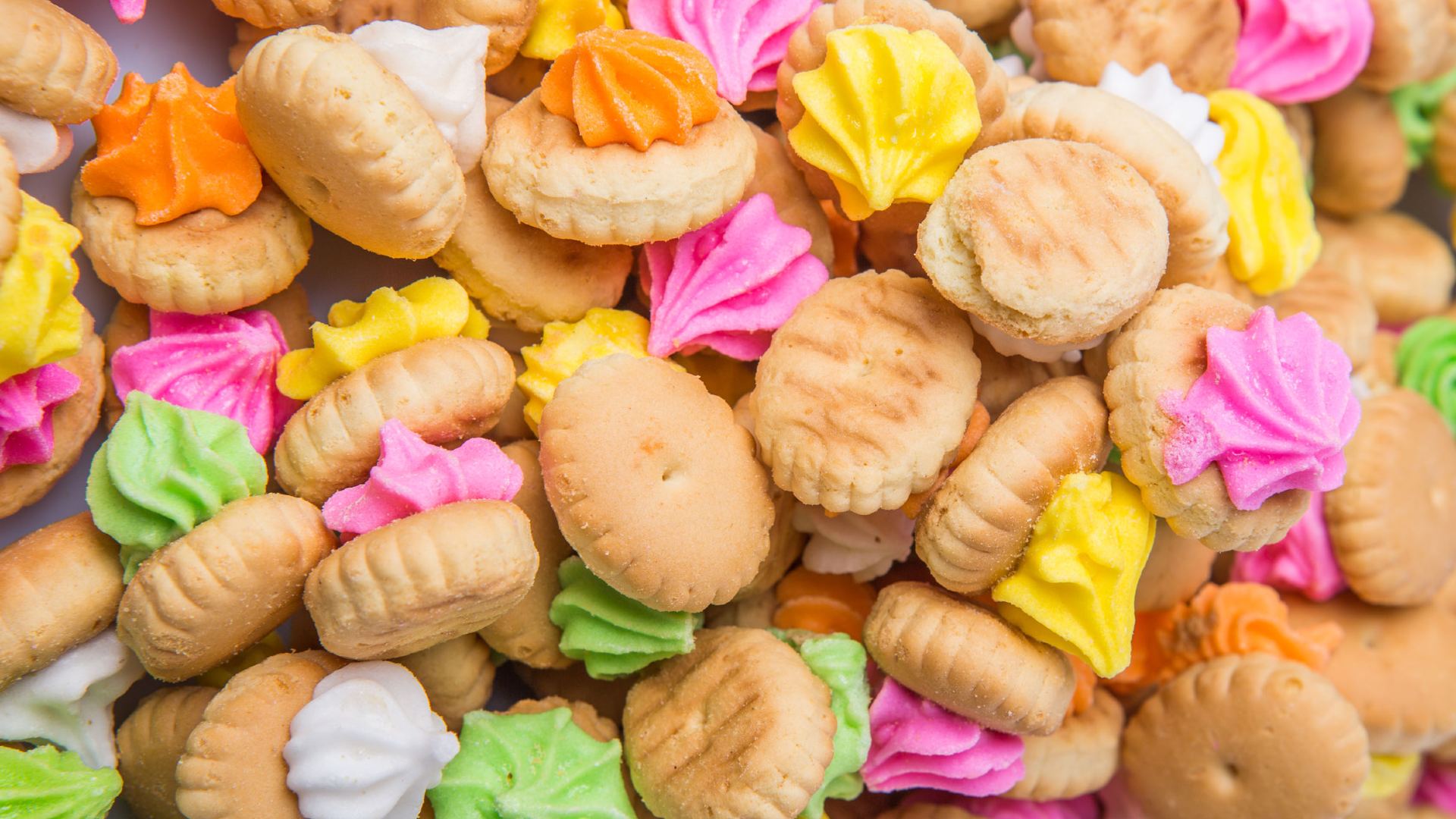 Singaporean childhood snacks like Pola Snack, White Rabbit Candy and Iced Gem Biscuits.