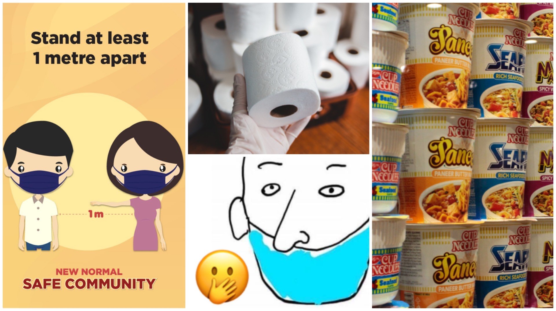 We're talking about becoming an expert and telling what "1 metre" is, hoarding toilet paper and instant noodles, and wearing your mask wrongly - and more!