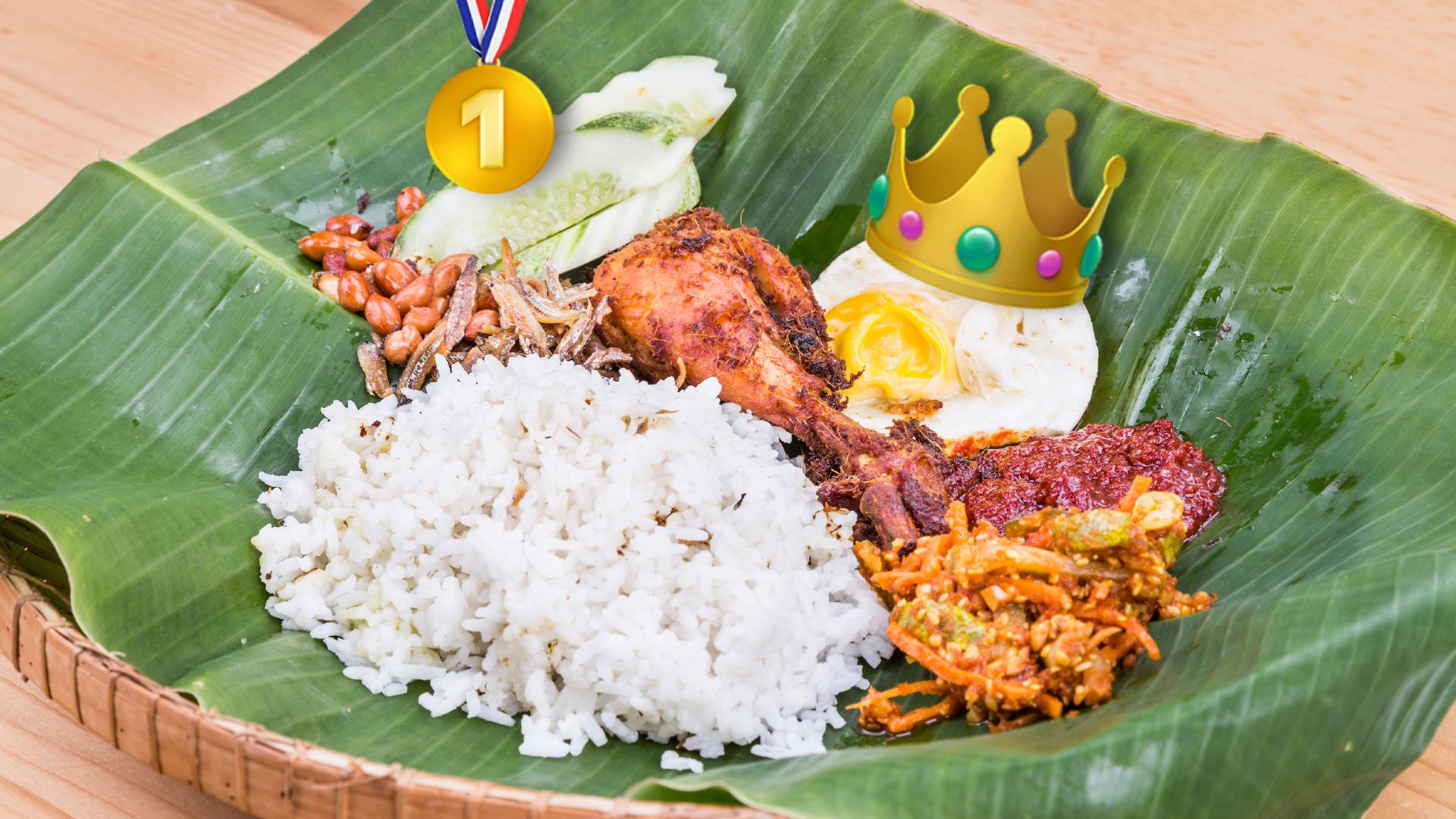 According to Yahoo Singapore, nasi lemak is at the top of 2020's food-related searches.
