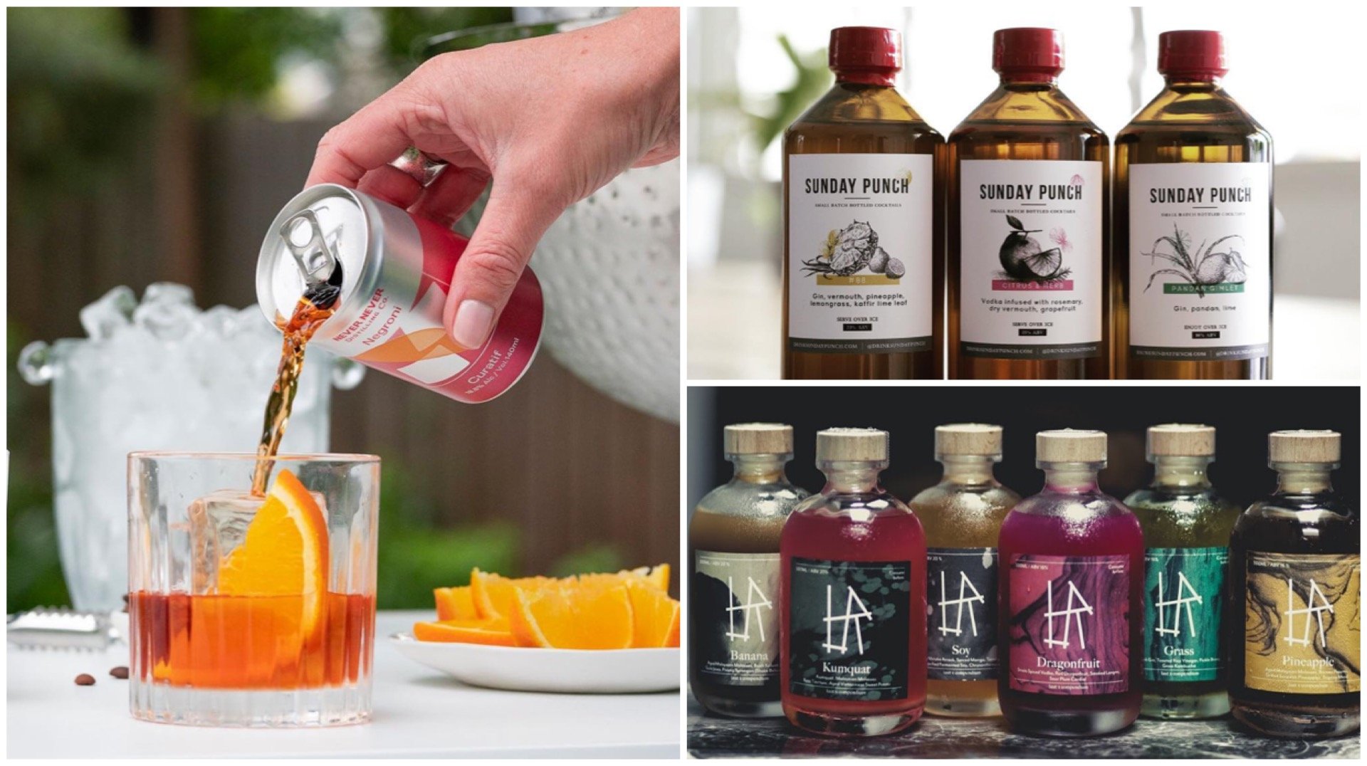 Discover Singapore’s best bottled and canned cocktails, from classic Negronis to creative home-delivery drinks perfect for celebrating at home.