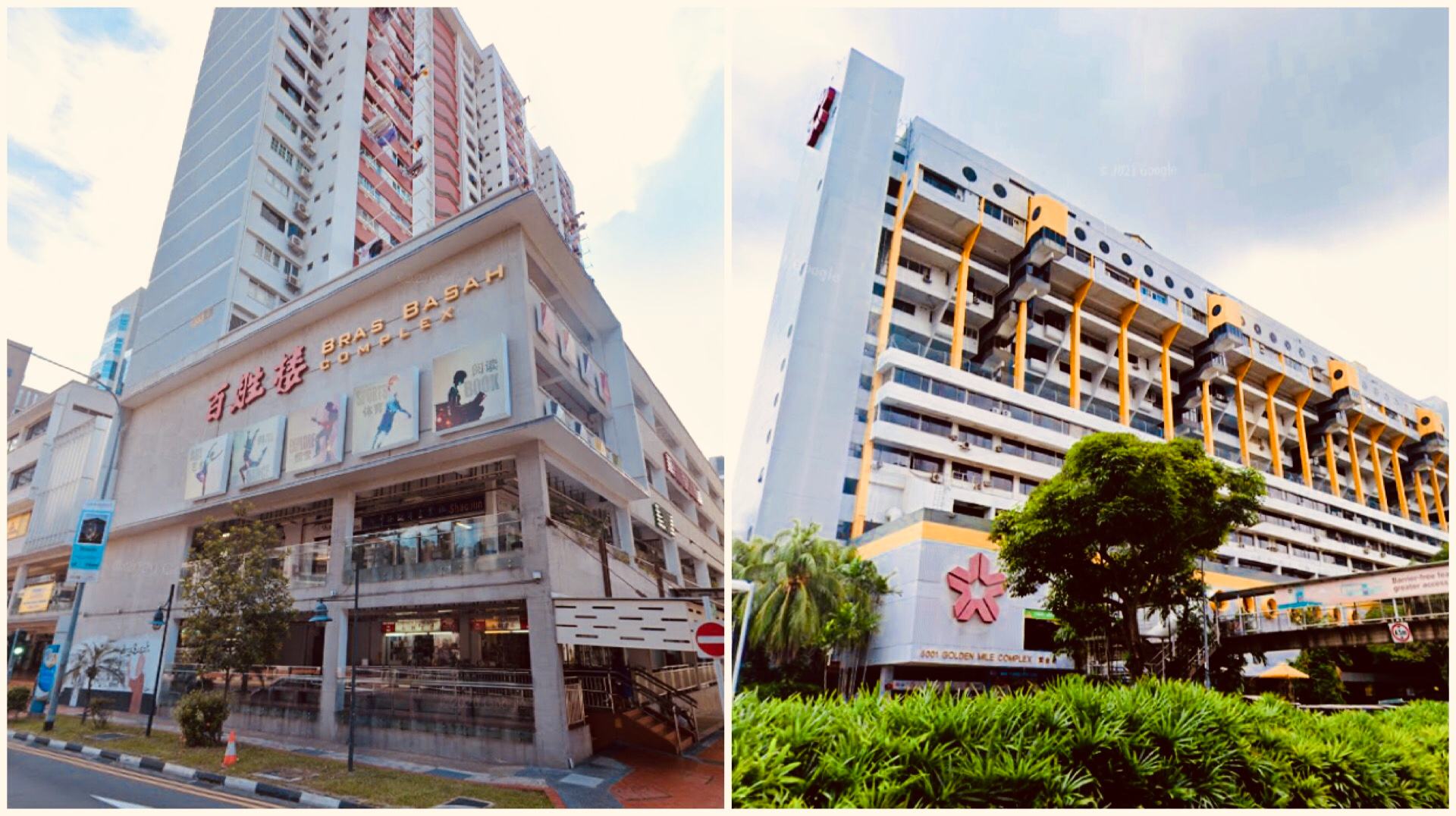 A sense of nostalgia awaits inside places like Bras Basah Complex and Golden Mile Complex.