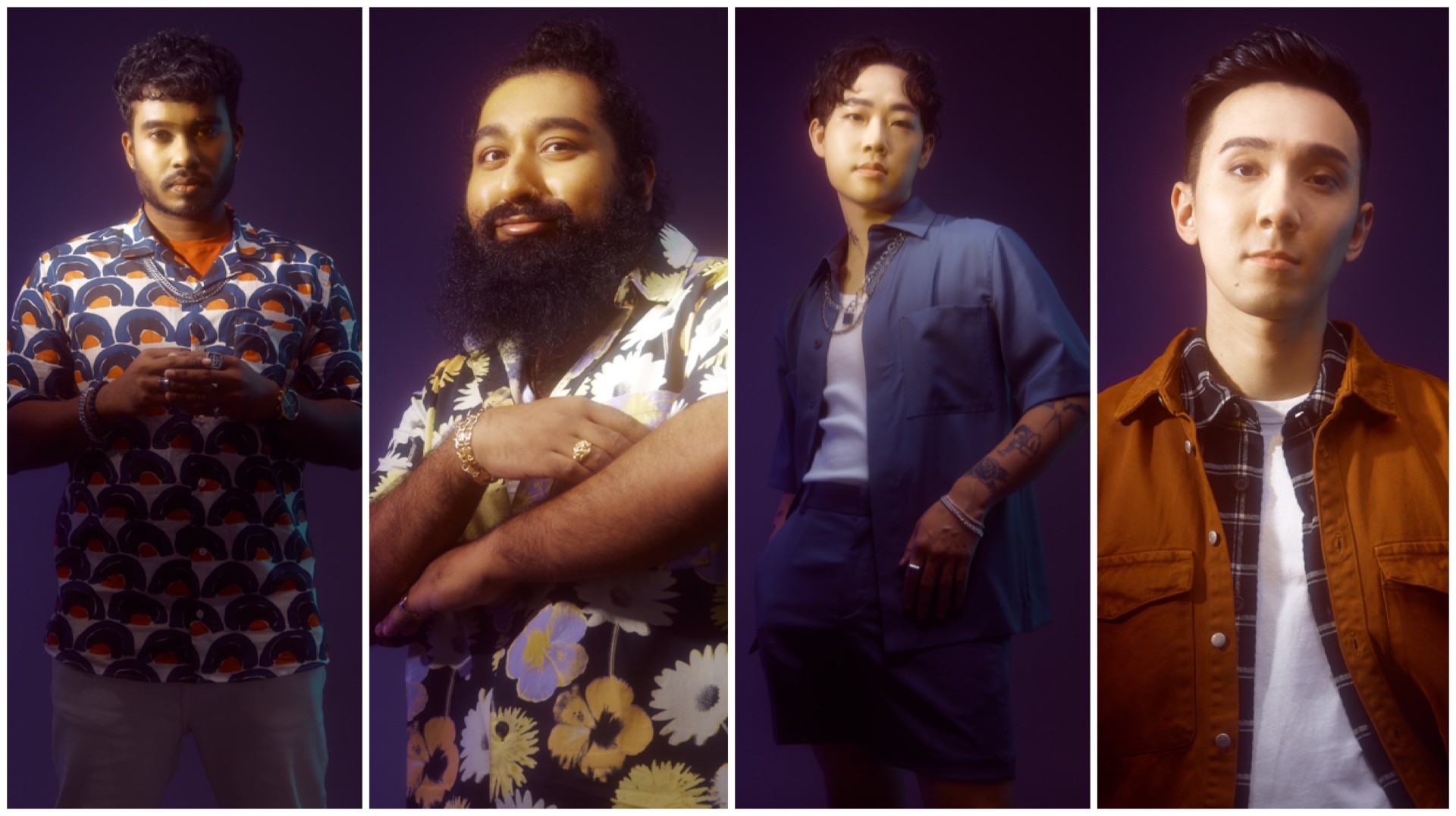 Team South-Central: artists Jaarvis, Daniel Sid and Jaye, and producer J. Son.
