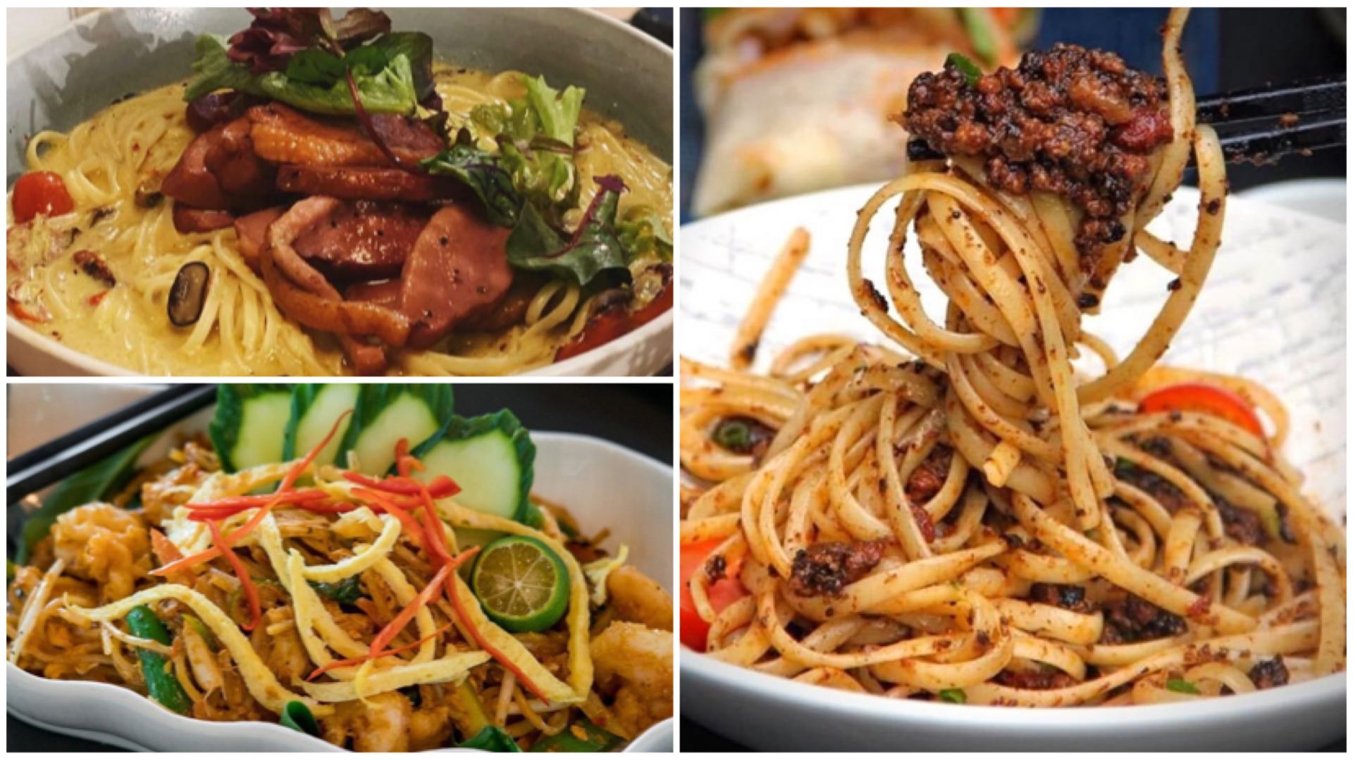 Pasta creations with plenty of Singapore flavour.