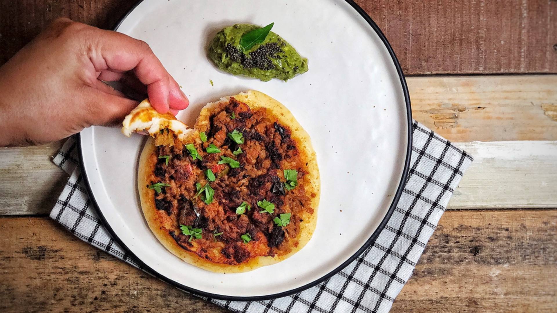 How to make Plant-Based Kari Thosai With Curry Leaf Chutney.