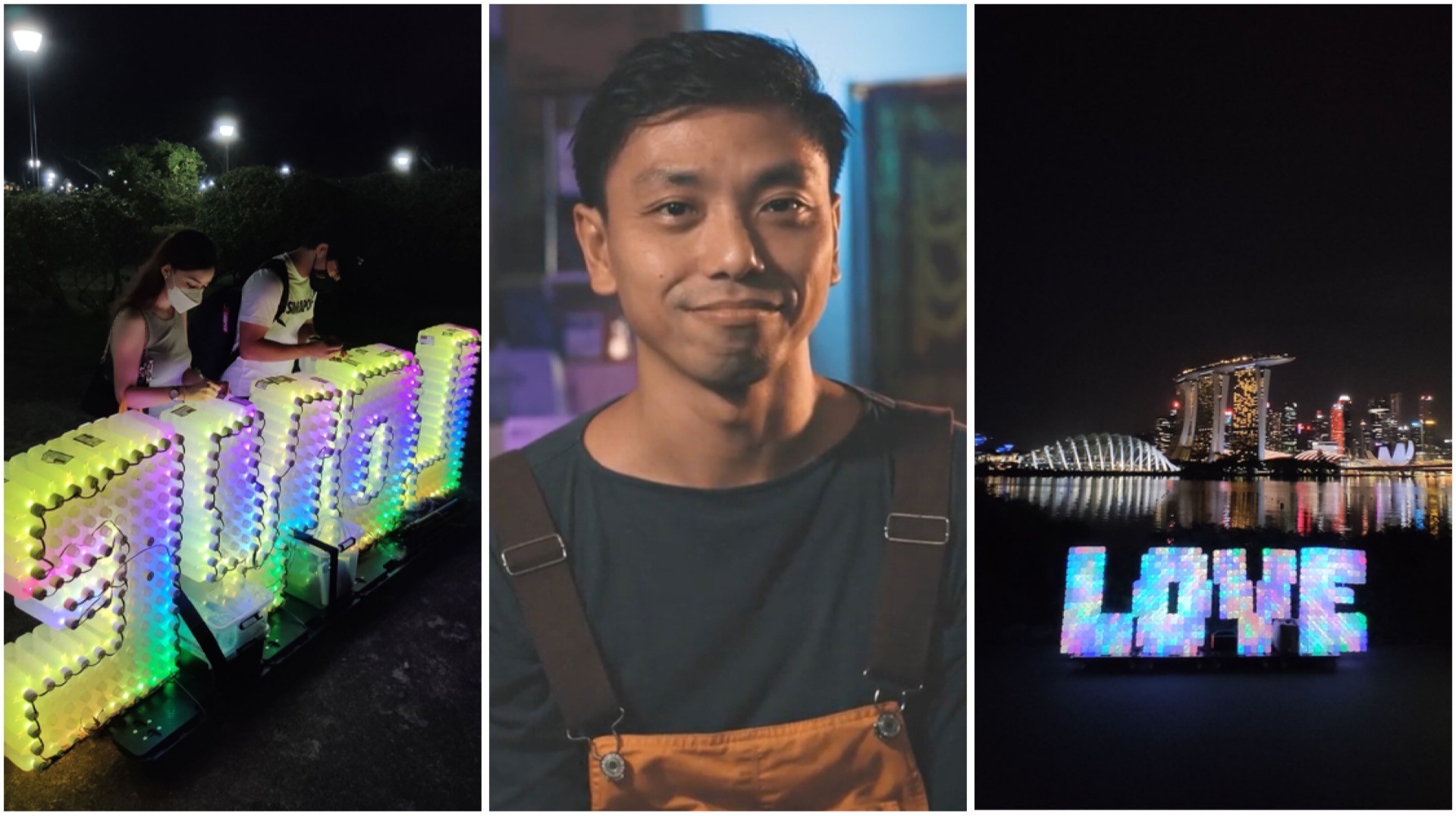 If you happen to find "LOVE" - we're talking about a travelling installation by Lee Wei Lieh - pen a message on a special sticker and affix it to the sculpture.