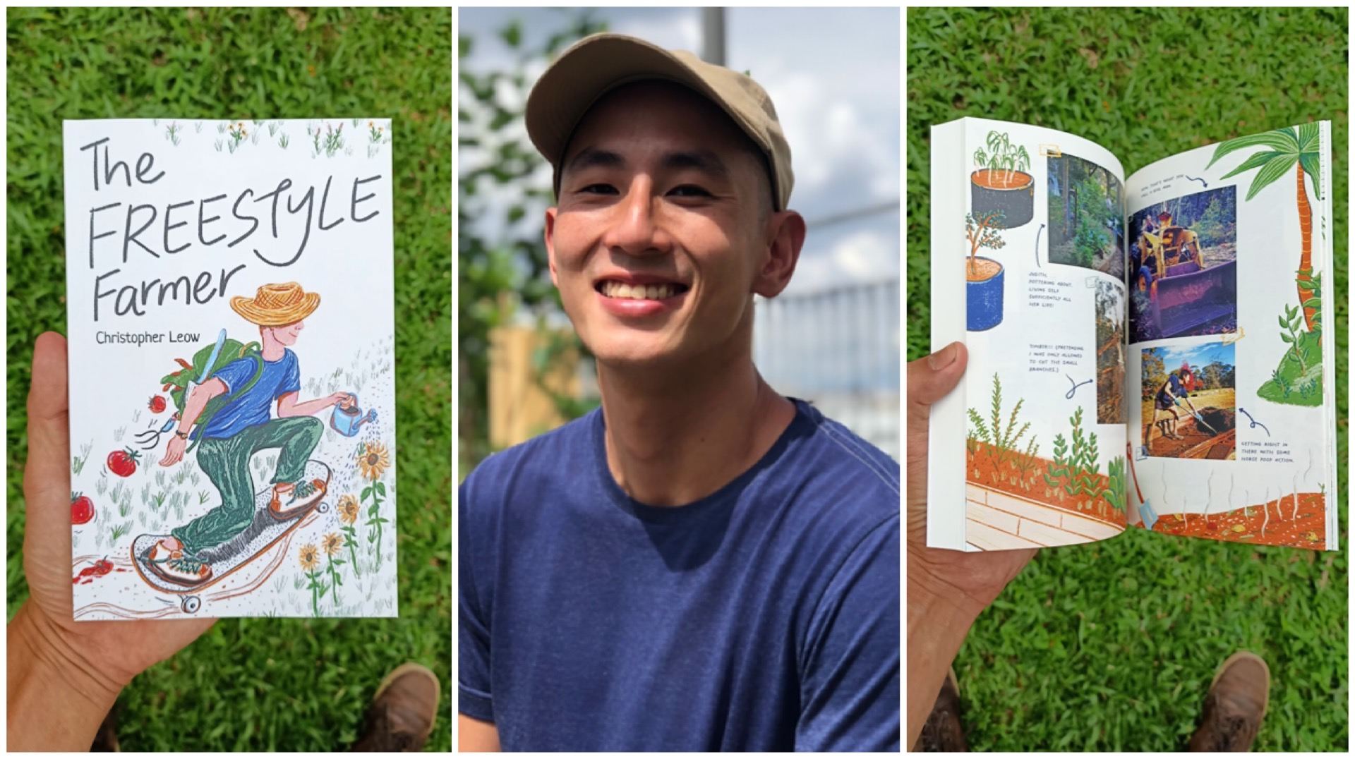 Urban farmer Christopher Leow's memoir "The Freestyle Farmer", published by Pagesetters, chronicles his journey from being an avid traveller to his connection with food and food production.