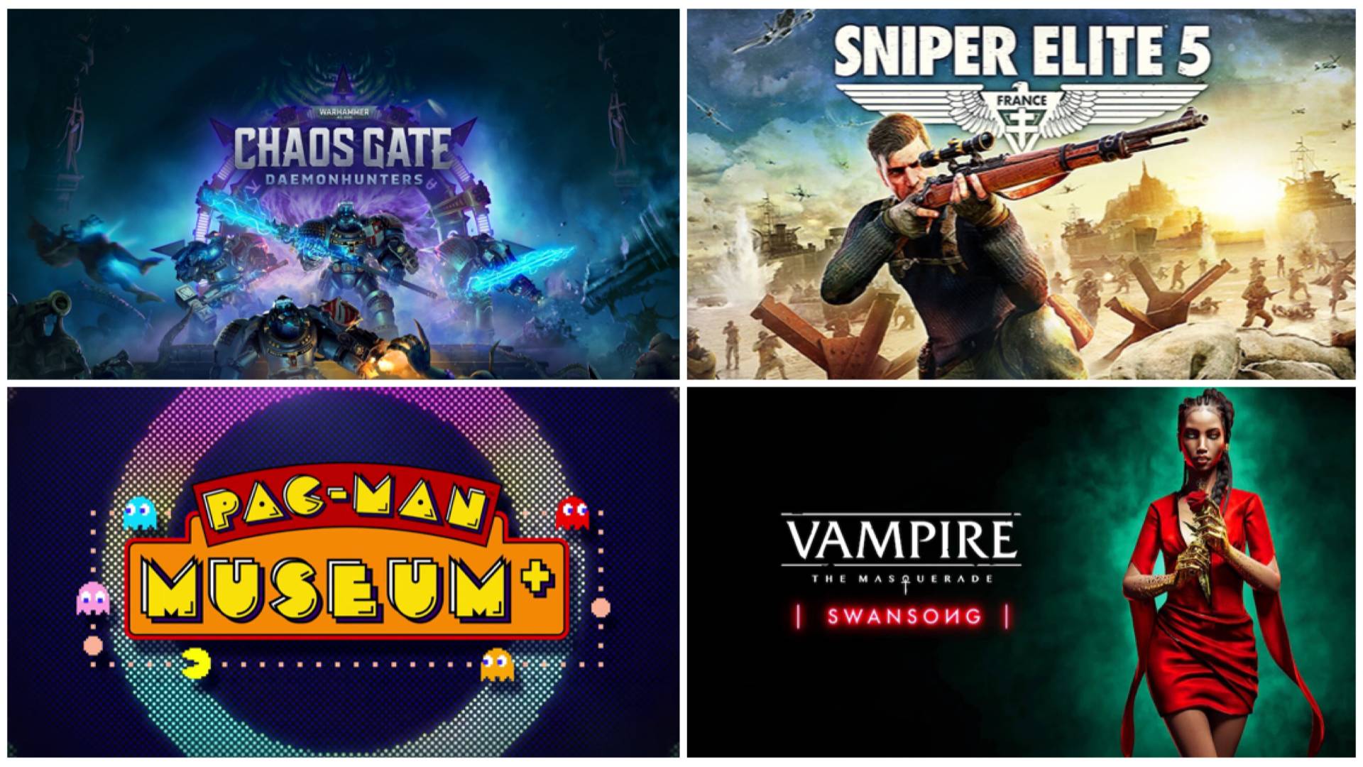 We give you a rundown of the awesome video games that will be released in May 2022, including "Warhammer 40,000: Chaos Gate – Daemonhunters", "Sniper Elite 5", and "Pac-Man Museum +".