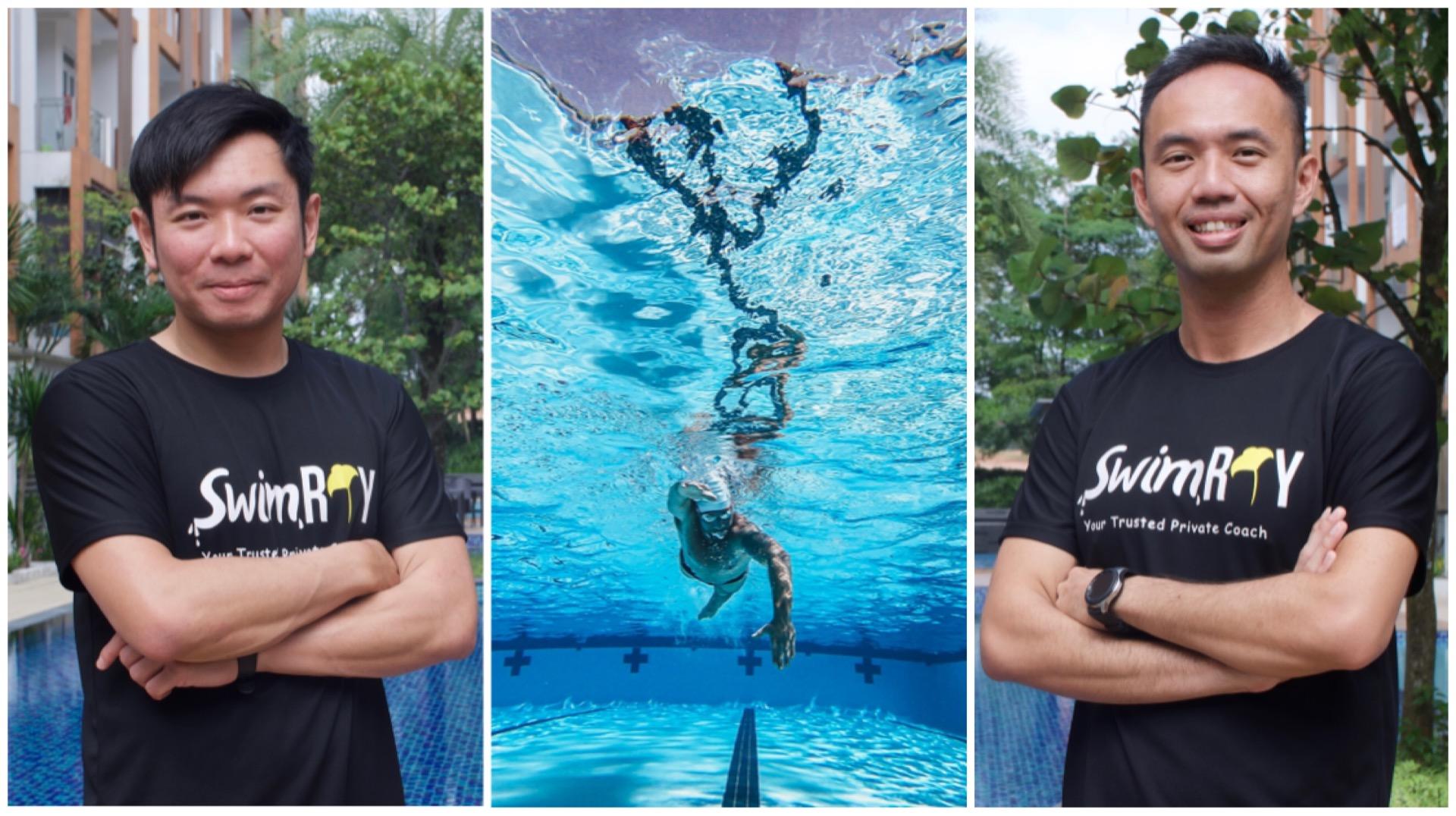 SwimRay's founders and coaches Jay Lin and Ray Kua make sure you can swim not just gracefully in a pool, but also out in open water.