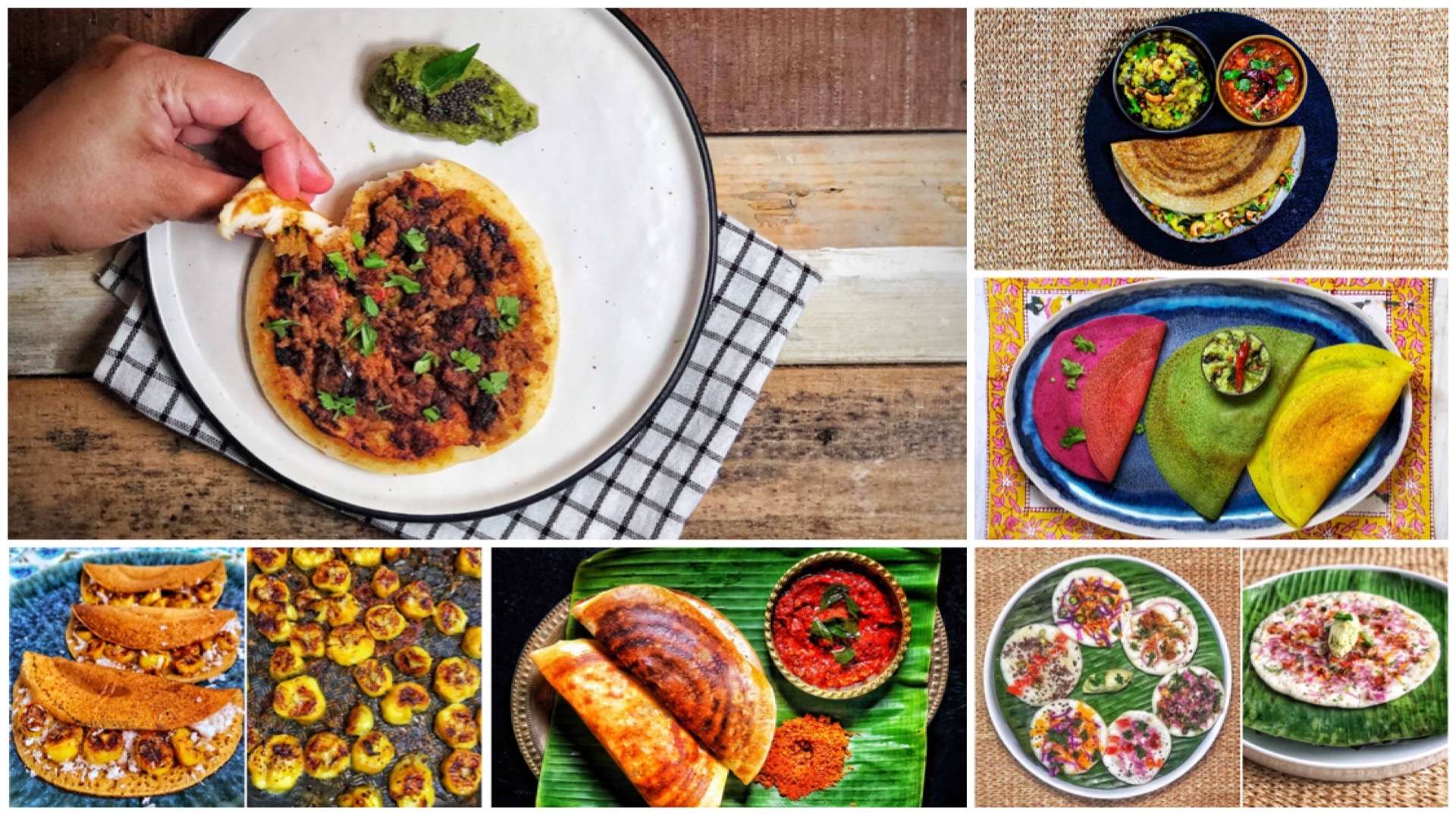 Thosai (or dosa) is a thin, savory South Indian crepe made from a fermented batter of rice and black gram (urad dal).