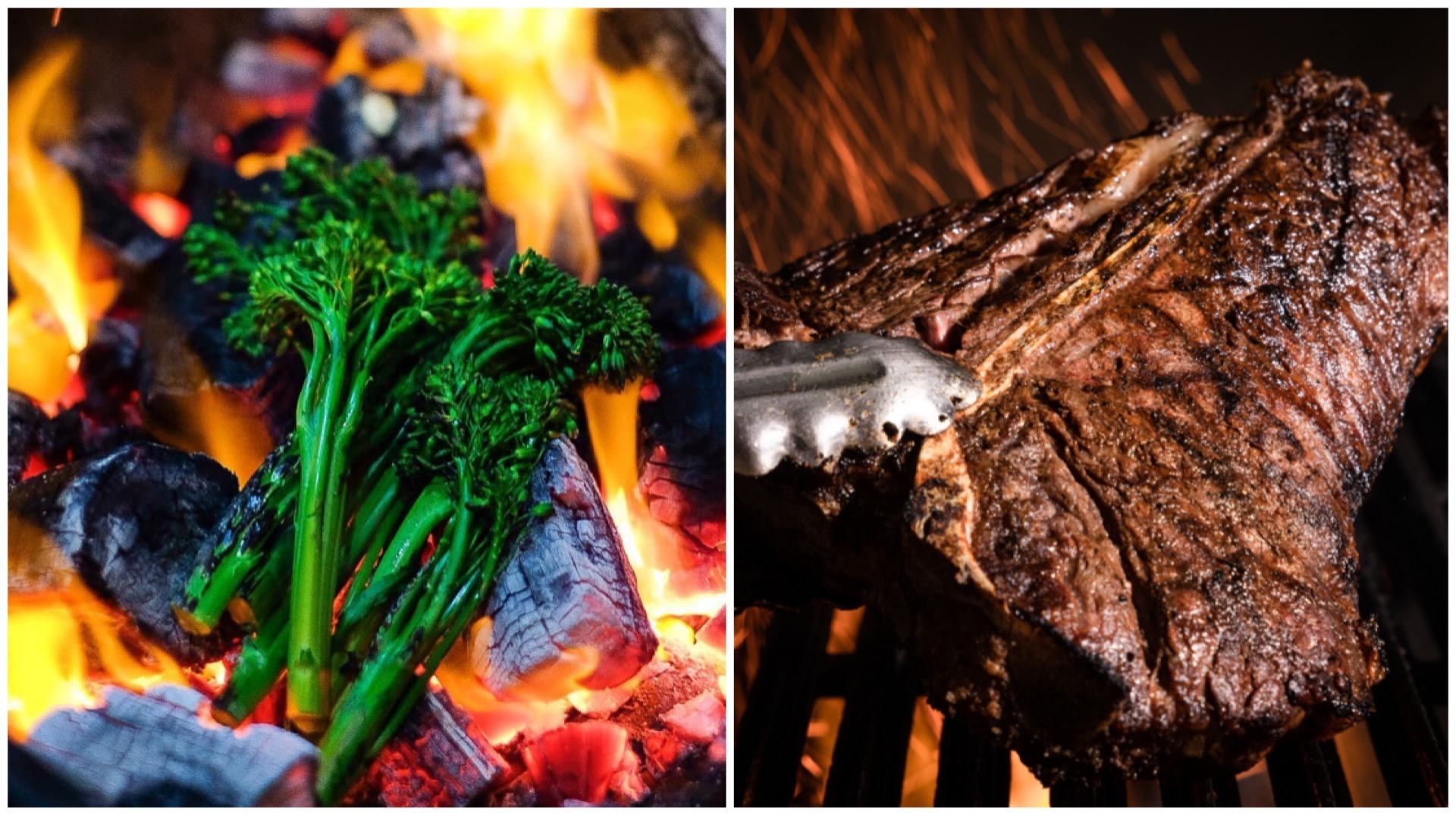 Sizzling restaurants Bistecca turn up the heat by cooking food over an open flame.