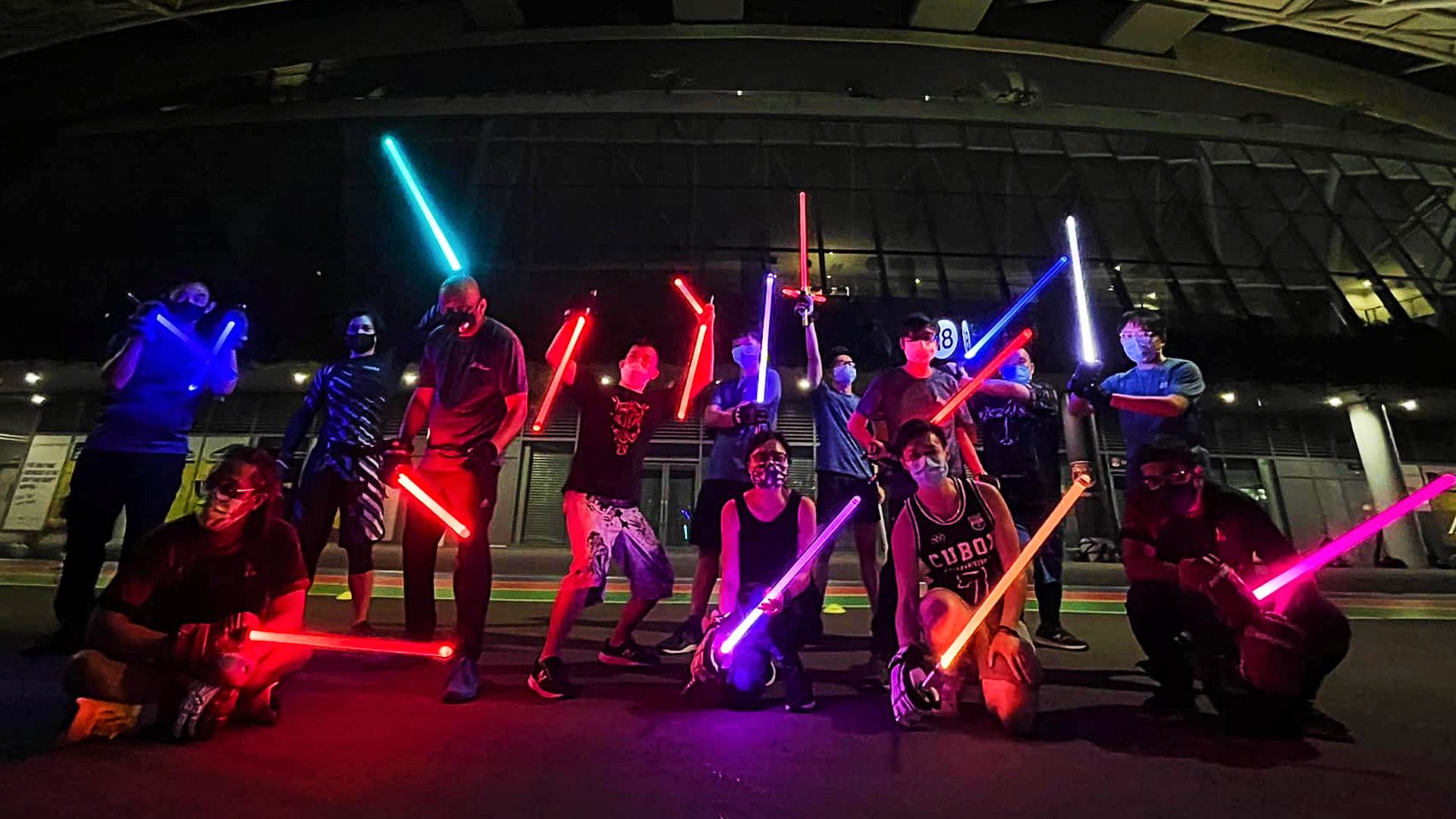 You too can master the art of lightsaber duelling with The Saber Authority, every Sunday at the National Stadium.