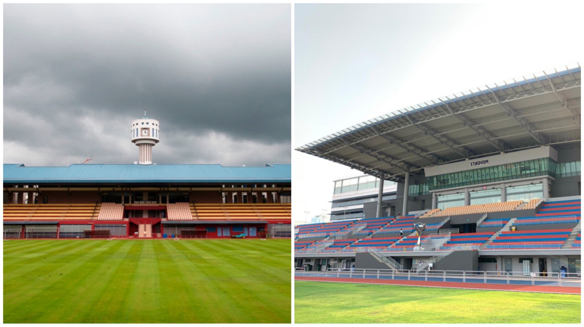 Jurong East Stadium is solely for football, while Jurong West Stadium is part of the largest integrated sports centre in Singapore.