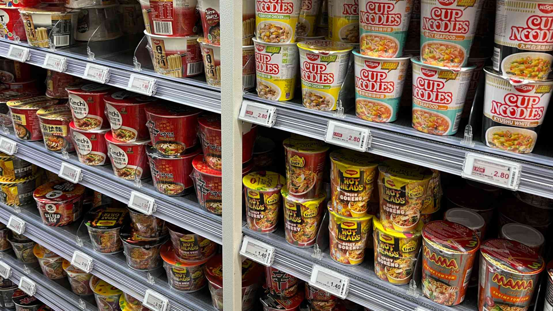 Cup noodles or instant noodles, you never know when you might want that taste of home on your vacations.