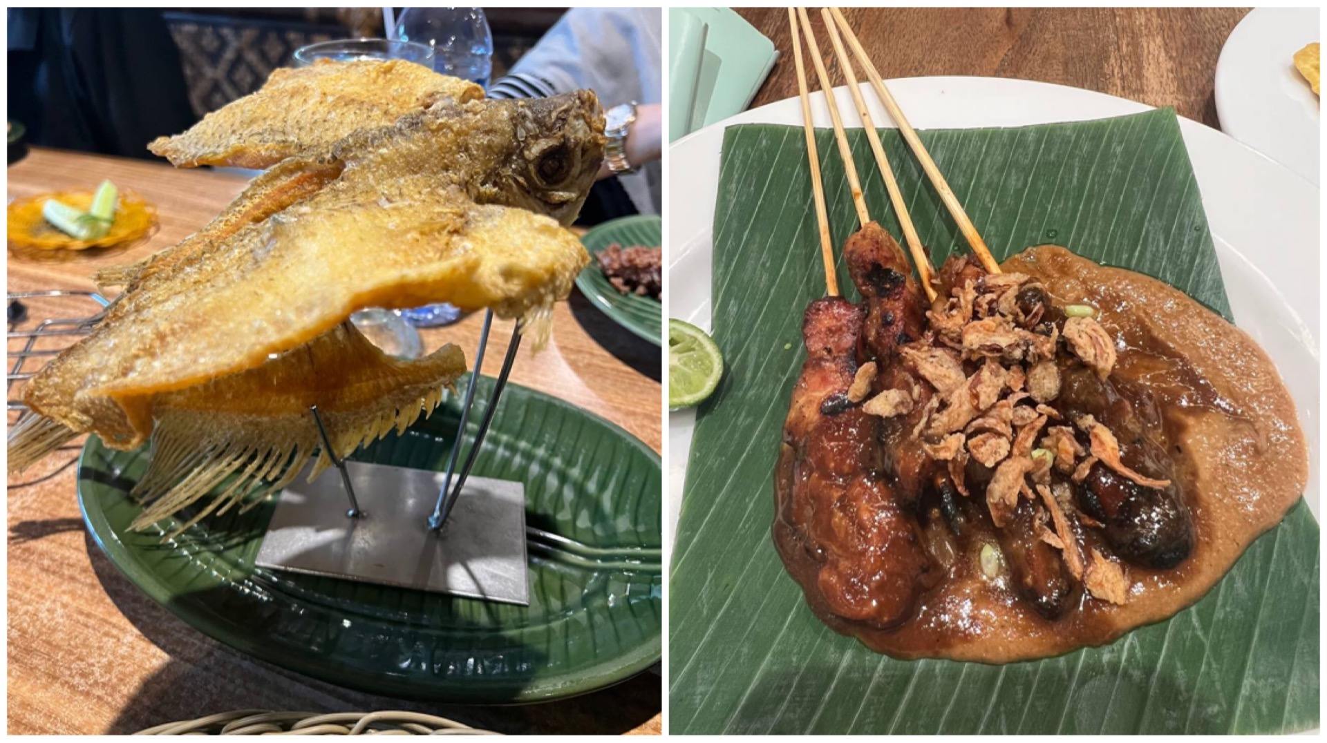 Jakarta food guide featuring satay and fried fish favourites