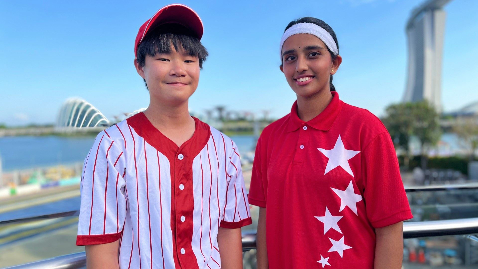 NJC student Braden Lim and CHIJ Secondary student S M Bharathi appear in the closing segment of the show.