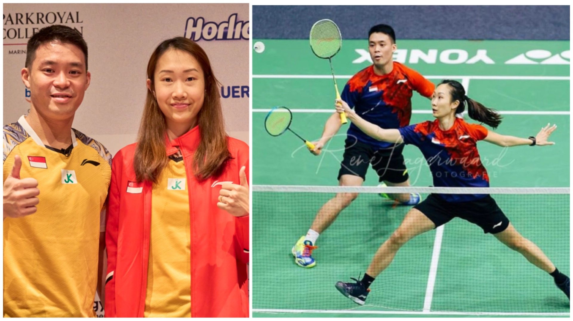 Power couple: National shuttlers Terry Hee and Jessica Tan Wei Han are not just teammates on the court, but teammates for life as well.
