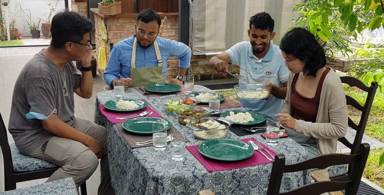 Ahmed Mohammad Rubel cooks to remain connected to his family back in Bangladesh Ahmed Mohammad Rubel cooks to remain connected to his family back in Bangladesh.