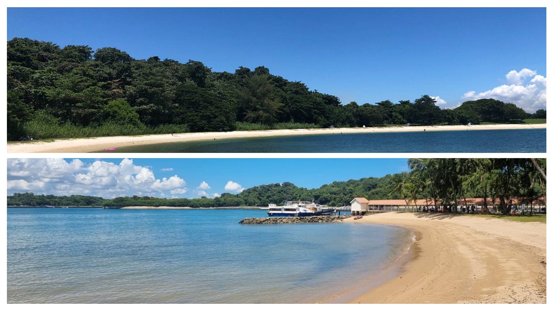 Singapore’s hidden beaches like St. John's Island and Lazarus Island sure are empty on a weekday.