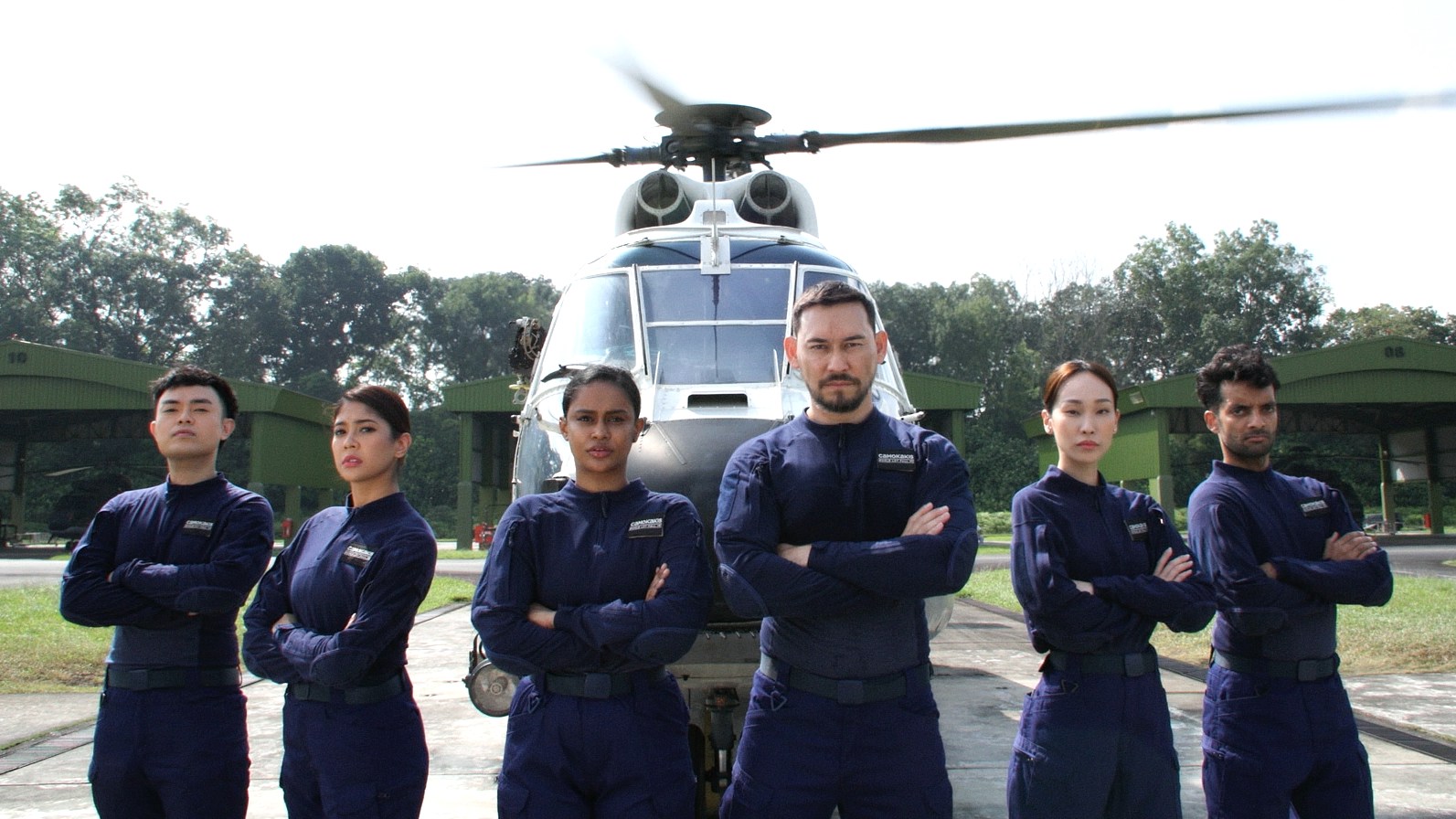"CAMOKAKIS: Whole Lot Fall In!" is the latest in local entertainment to celebrate 55 years of national service in Singapore.