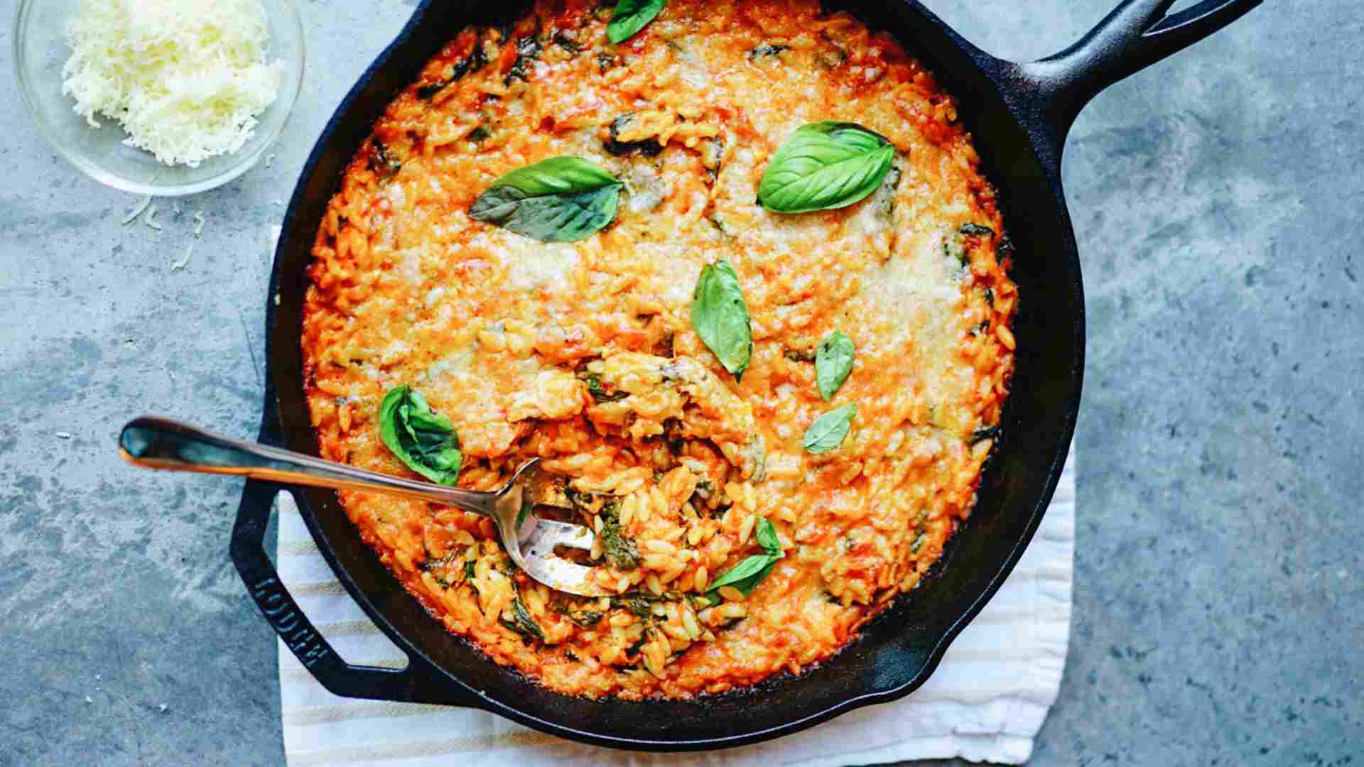 Looks like rice, but isn't. Orzo is a type of pasta often used in Mediterranean and Italian cuisine.