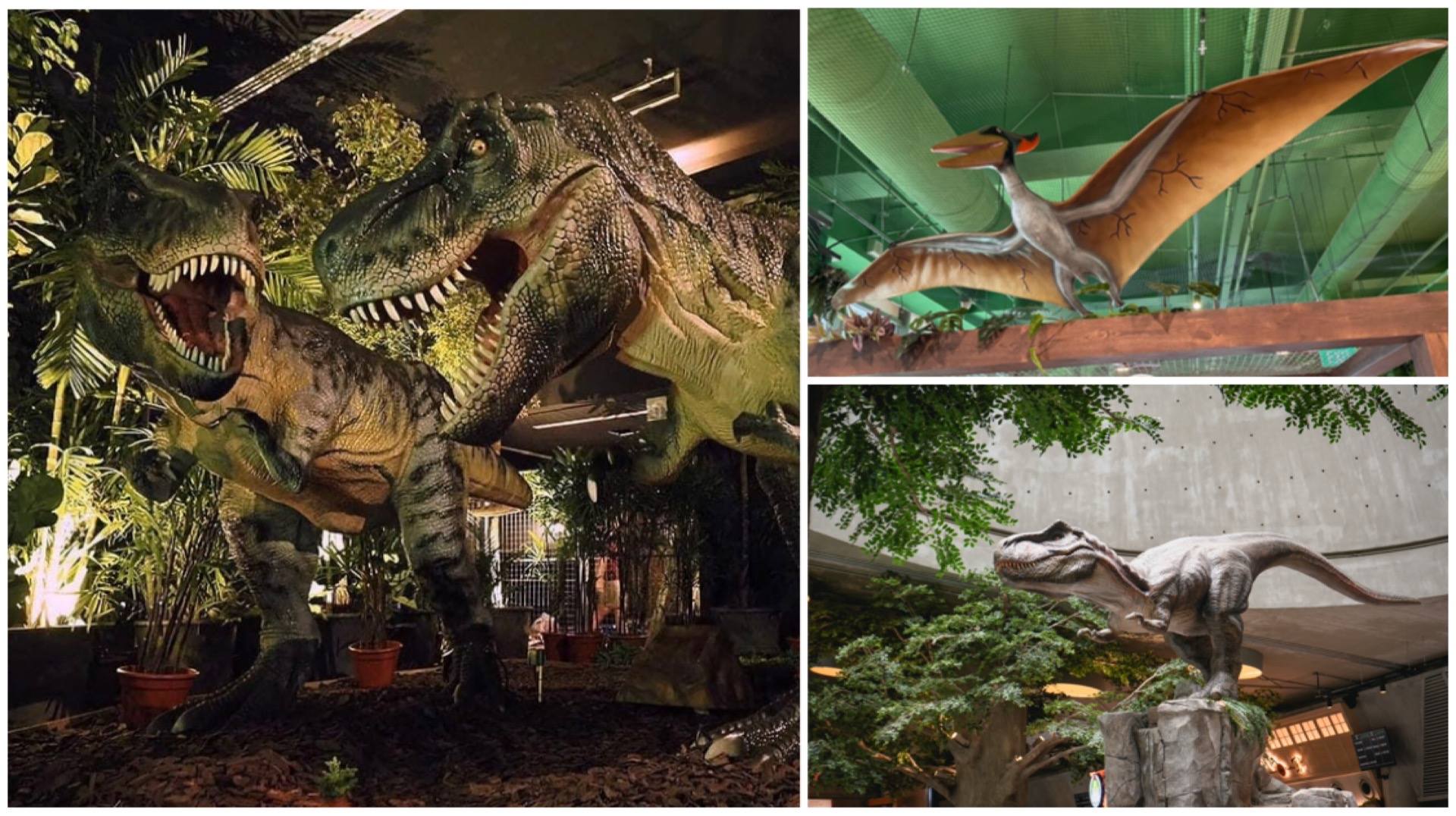 These prehistoric dinosaurs keep popping up all over Singapore.