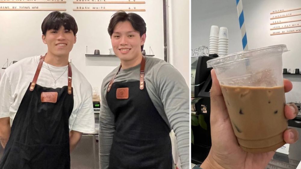 Leon Tham and Shing are the barista-founders of Brash Boys Coffee, located at Neuros, One North.