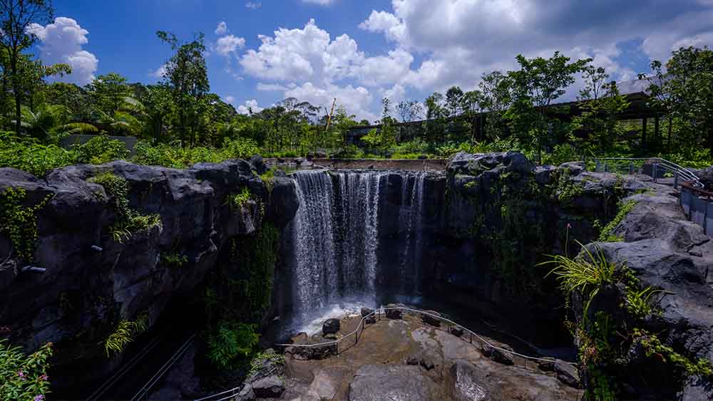 Mandai Wildlife West waterfall