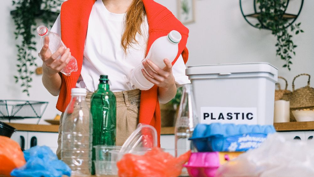 Reduce plastic use at home by recycling
