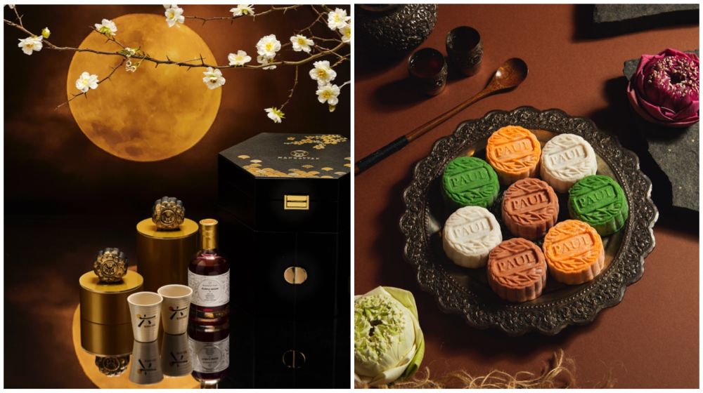 Manhattan Bar’s gold-dusted charcoal skin mooncakes with Roku Gin-chocolate centres and PAUL’s mini mooncakes with fun fillings.
