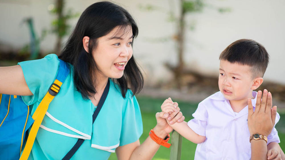 Don't be alarmed if your child takes refuses to let you go - here's how you can help alleviate their worries