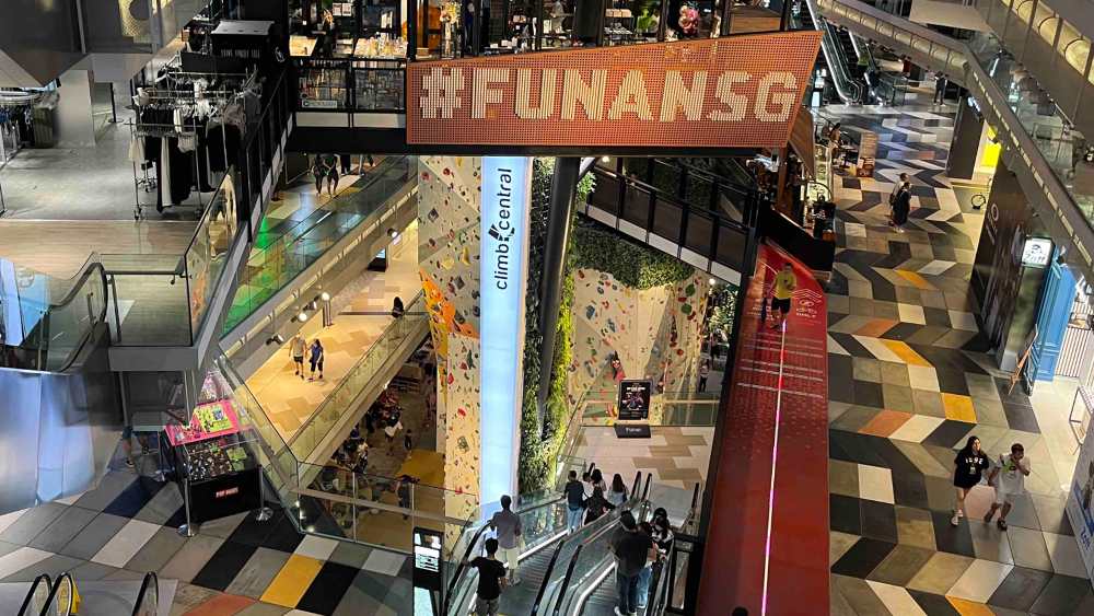 Climb Central at Funan Mall is literally at the centre of this tech and fashion shopping paradise.