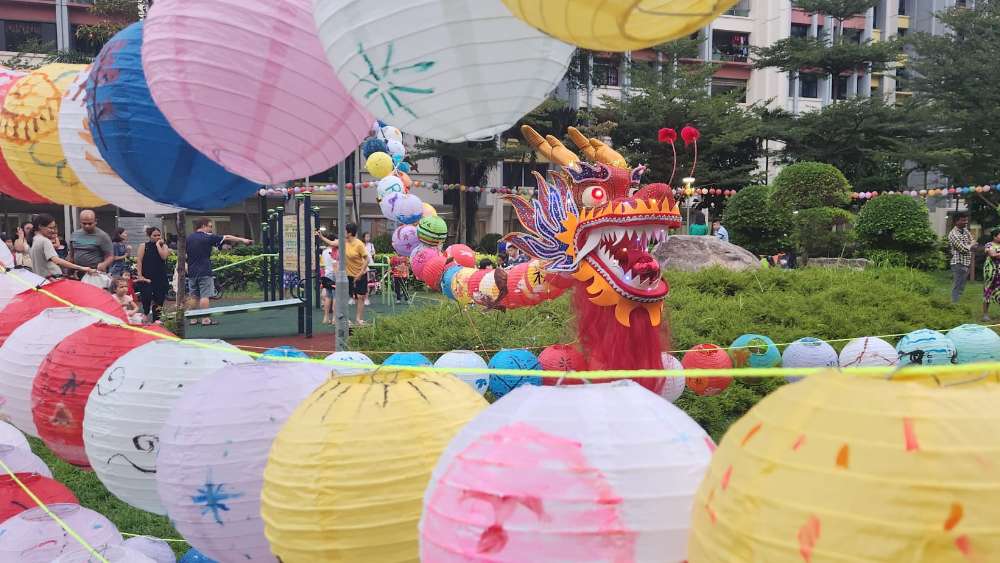 These feats made into the Singapore Book of Records: longest hand-painted lantern chain, largest flower carpet, pet lick art display, and young memory prodigies.