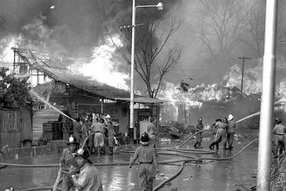 National_Monument_Central_Fire_Station_BHS_Fire_2 Central Fire Station, Bukit Ho Swee Fire in 1961