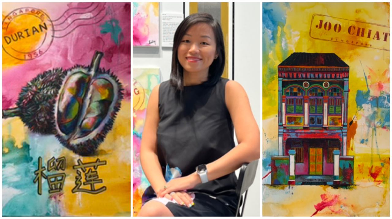 Kelly Ser's "Not Just a Little Red Dot" collection features her vivid takes on Singapore's history and culture.