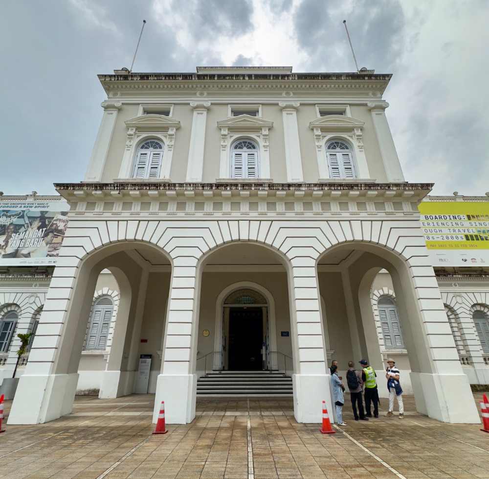 National Museum of Singapore, the country's oldest museum. Established in 1849, it was originally known as the Raffles Library and Museum and moved to its current permanent location on Stamford Road in 1887.
