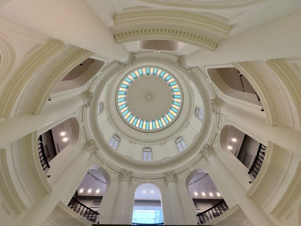Historic Grand Rotunda, interior of the National Museum of Singapore.