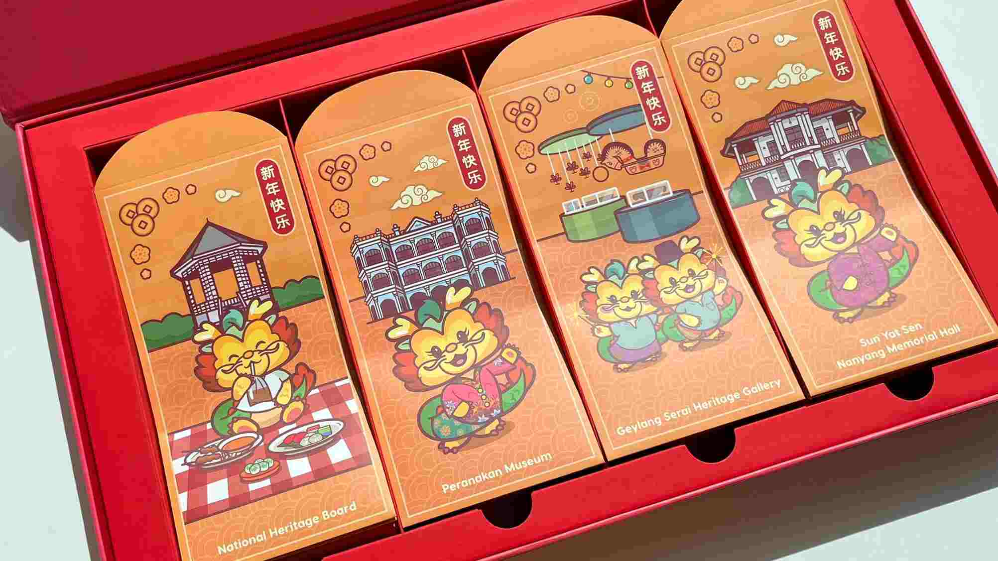 Usher in the Year of the Dragon with this a-roar-able limited-edition set of red packets from National Heritage Board (NHB) that feature Singapore museums, heritage institutions, and galleries.