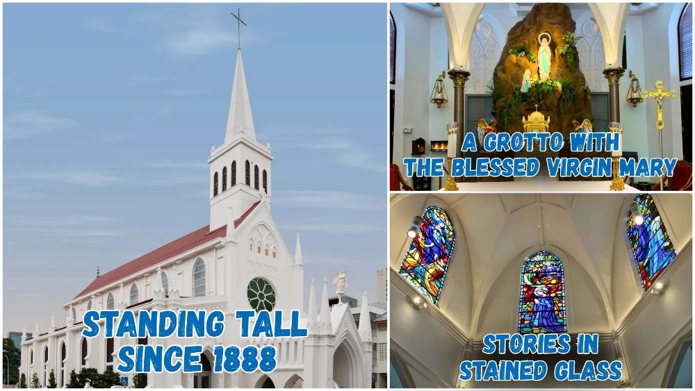 Originally built to cater to Indian Catholics, in particular Tamil speakers, the Church of Our Lady of Lourdes now provides services for everyone irrespective of race and language.