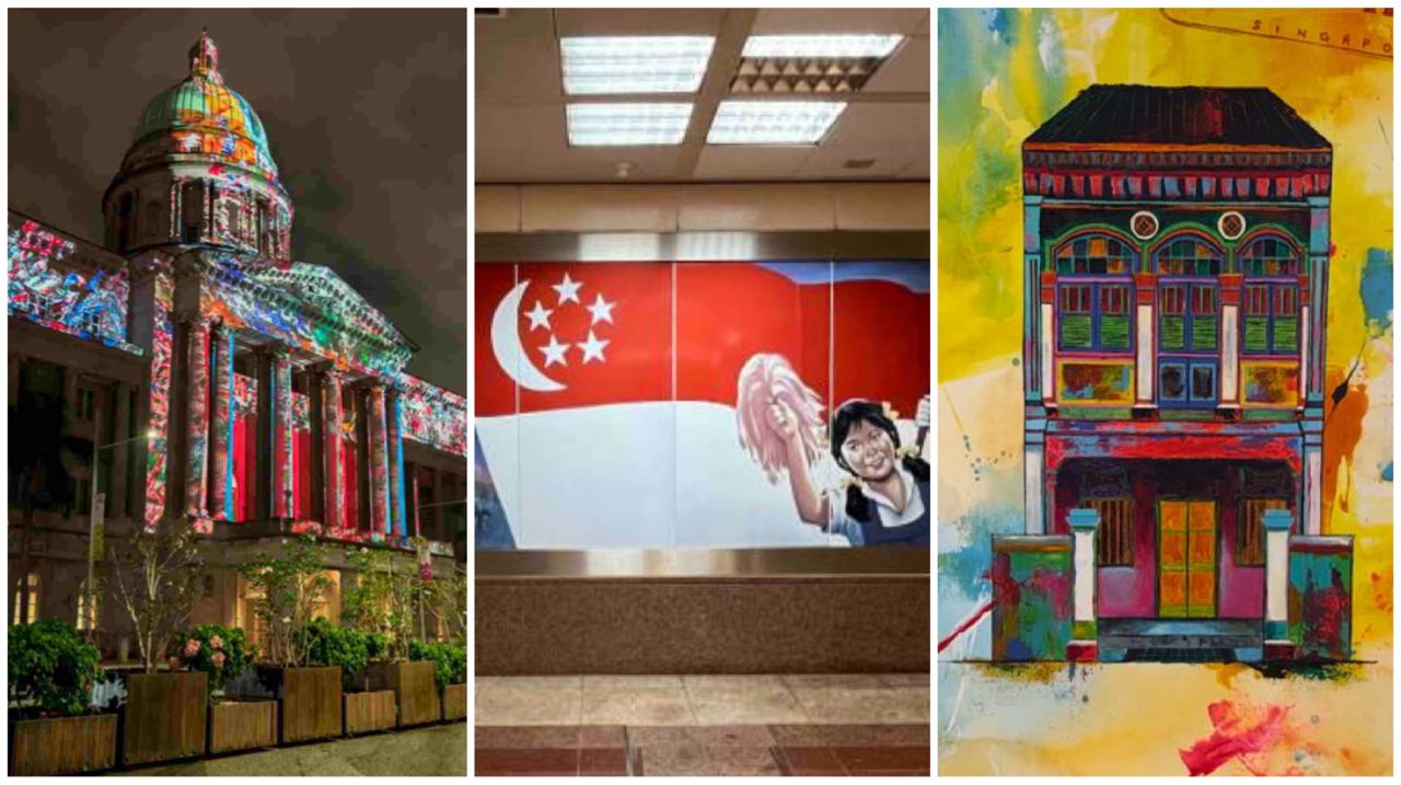 Art is all around us in Singapore.