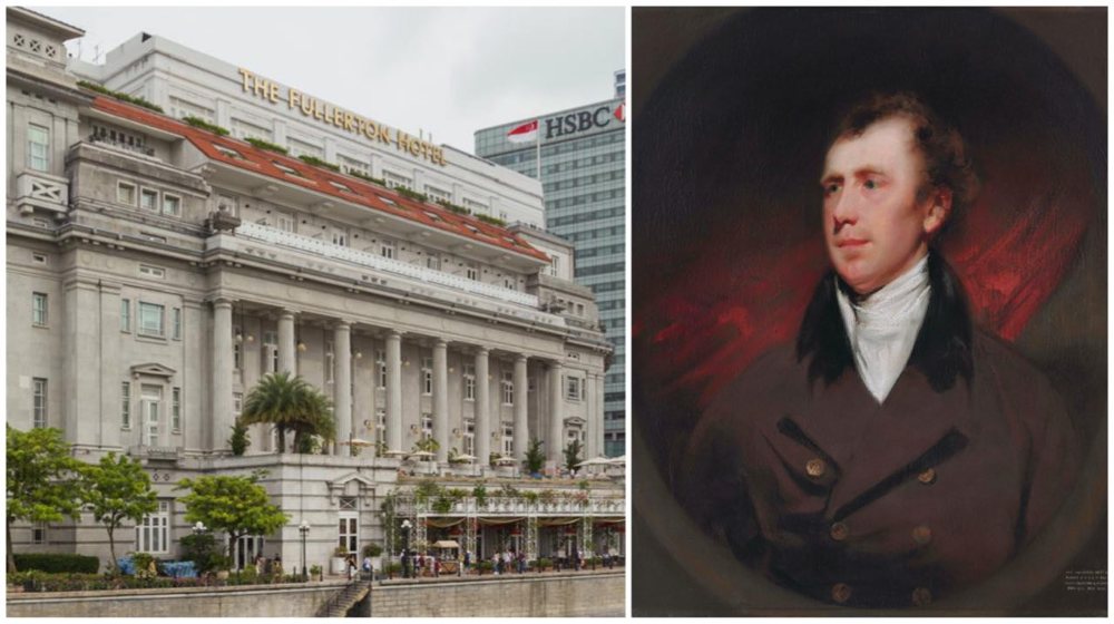 Portrait of Robert Fullerton, first Governor of Straits Settlements, after whom The Fullerton Hotel and building are named.