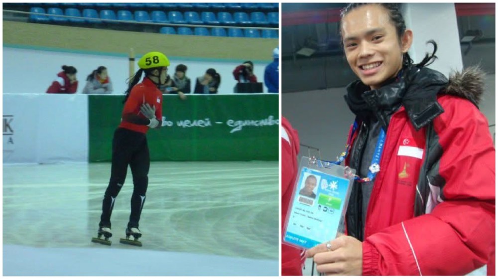 Former short track speed skater Lucas Ng became the first Singaporean to compete at a major winter sporting event.