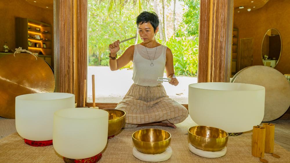 “Sound healing chose me,” says Ashley Tan, who felt a “physical shift” after attending her first session.