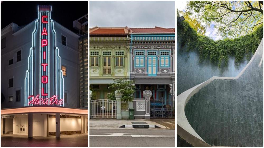 The Cathay, the Peranakan houses at Koon Seng Road, and the Fort Canning Tree Tunnel.